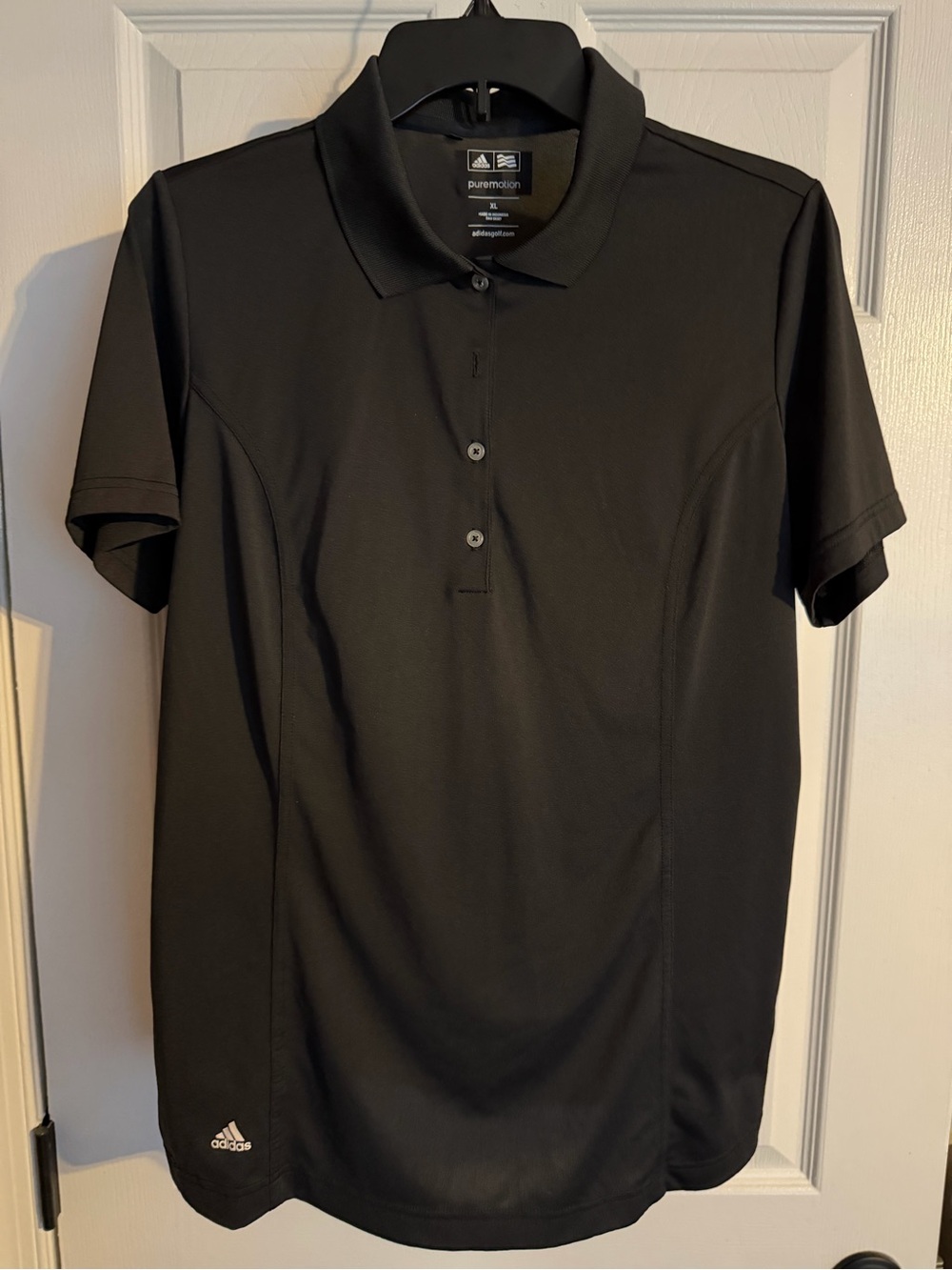 adidas Black Women's Short Sleeve Polo